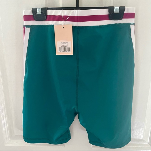 NWT WILO The Label Women’s Small Bike Short Green/Pink - Picture 4 of 4